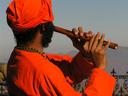 Then he switched to a flute...